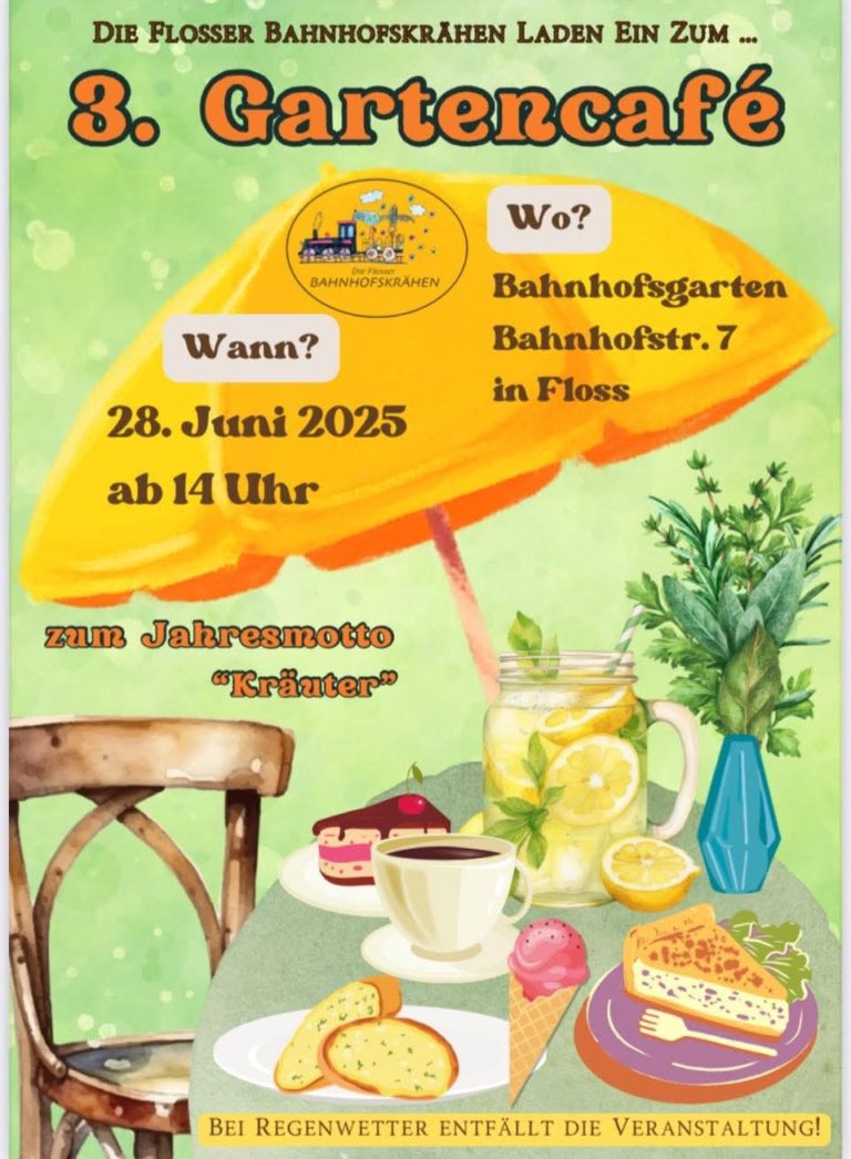 3. Gartencafe Flosser Bahnhofskrähen